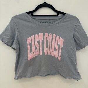 Prince Peter Collection Gray Graphic Crop T-Shirt